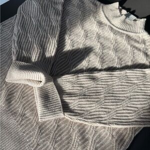 Cashmere Silk Cable Turtleneck Chandails Club Monaco New